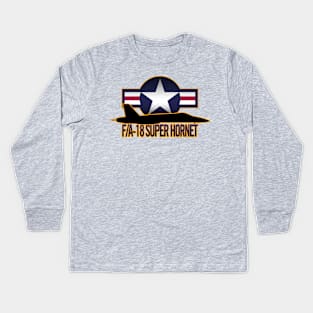 F/A-18 Super Hornet Kids Long Sleeve T-Shirt